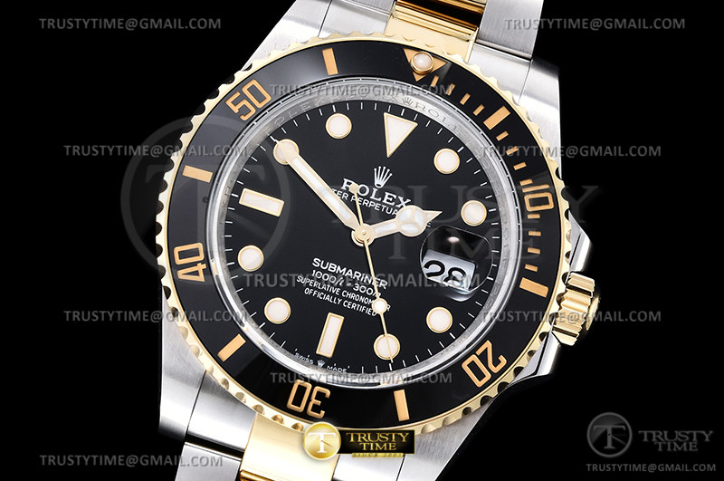 GM공장 V3 롤렉스 서브마리너 41 신형 옐로우골드콤비 흑콤 브레이슬릿 Submariner 126613LN 904 YG/SS Blk GMF V3 VR3235