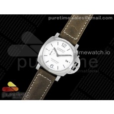 VS공장 파네라이 PAM1394 루미노르 마리나 42 스틸 화이트다이얼 가죽스트랩 PAM1394 Luminor Marina 42mm VSF Best Edition White Dial on Brown Asso Strap P.9010 Clone