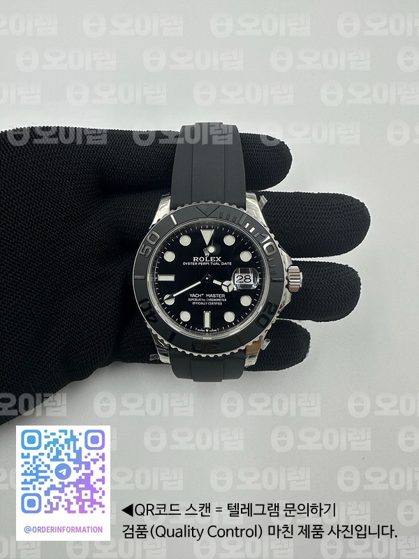 VS공장 롤렉스 요트마스터 42 스틸 블랙다이얼 러버스트랩 226659 YachtMaster 226659 42mm