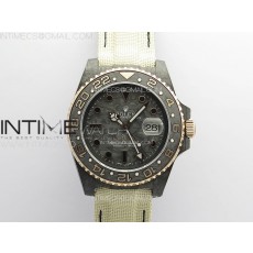 DIW공장 롤렉스 GMT마스터 카본다이얼 크림나일론스트랩 GMT Carbon DIWF Best Edition Carbon Dial Black Markers on Cream Nylon Strap SA3186 CHS