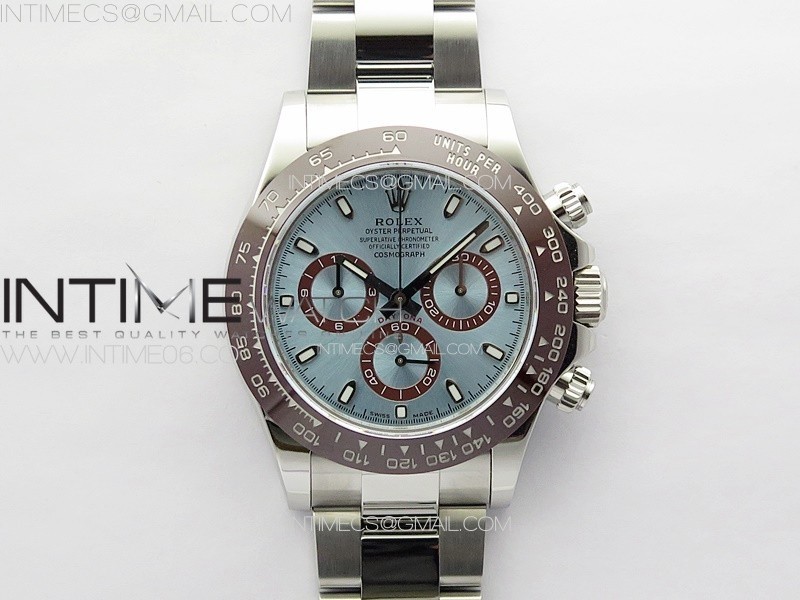 Noob공장 롤렉스 세라믹 데이토나 아이스블루다이얼 브레이슬릿 눕 Daytona 116506 904L Noob 1:1 Best Edition Ice Blue Dial on 904L SS Bracelet SA4130