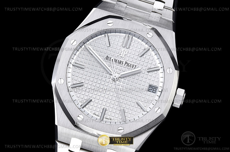 ZF공장 오데마피게 로얄오크 15500 화이트다이얼 브레이슬릿 Royal Oak 41mm 15500 SS/SS White ZF V3 A4302