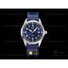 AO공장 IWC 마크20 스틸 블루다이얼 블루가죽스트랩 Mark XX IWC328203 SS/LE Blue AOF Asia 2824