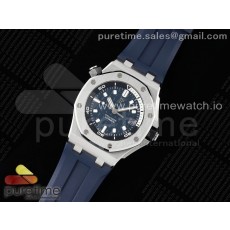 AP공장 오데마피게 로얄오크 오프쇼어 다이버 15720 블루다이얼 러버스트랩Royal Oak Offshore Diver 15720 SS APF 1:1 Best Edition Blue Dial on Blue Rubber Strap A4308