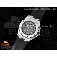 AP공장 오데마피게 로얄오크 오프쇼어 크로노그래프 42 그레이다이얼 러버스트랩 Royal Oak Offshore 42mm SS APF 1:1 Best Edition Gray Dial on Black Rubber Strap A4404