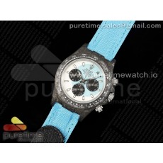 DIW공장 롤렉스 데이토나 DIW 카본케이스 화이트블루다이얼 블루나일론스트랩 Daytona DIW Carbon Case and Bezel DIWF Edition White/Blue Dial on Blue Nylon Strap