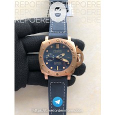 VS공장 파네라이 PAM1074 섭머저블 블루다이얼 블루가죽스트랩 PAM 1074 Submersible Bronzo 42mm BR/LE Brn VSF P900