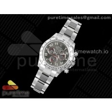 OM공장 롤렉스 스틸 데이토나 그레이레이싱다이얼 브레이슬릿 Daytona 116509 SS OMF Best Edition Gray Numeral Dial on SS Bracelet A7750