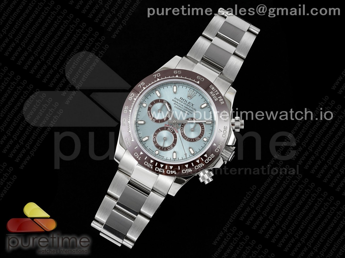 OM공장 롤렉스 세라믹 데이토나 아이스블루다이얼 브레이슬릿 Daytona 116506 SS OMF Best Edition Ice Blue Dial on SS Bracelet A7750