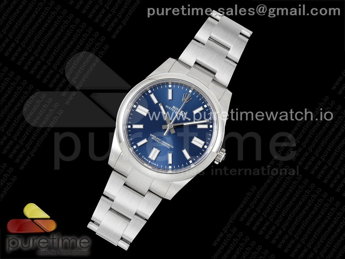 VS공장 롤렉스 오이스터퍼페츄얼 41 블루다이얼 브레이슬릿 Oyster Perpetual 124300 41mm VSF 1:1 Best Edition 904L Steel Blue Dial VS3235