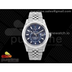 ZF공장 롤렉스 스카이드웰러 스틸 블루다이얼 브레이슬릿 Sky-Dweller 326934 904L SS ZF 1:1 Best Edition Blue Dial on SS Jubilee Bracelet A2824