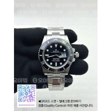 국내배송!! VS공장 롤렉스 서브마리너 41 신형 블랙데이트 브레이슬릿 (고유번호 0s104)