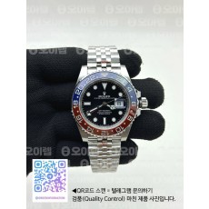 국내배송!! VS공장 롤렉스 GMT마스터2 펩시 스틸 레드블루베젤 쥬빌레브레이슬릿 (고유번호 os183)