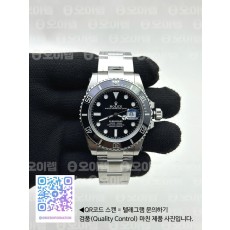 국내배송!! VS공장 롤렉스 서브마리너 41 신형 블랙데이트 브레이슬릿 (고유번호 0s97)