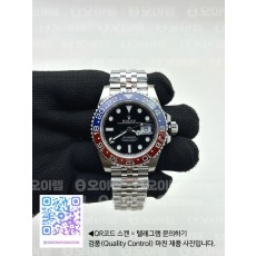 국내배송!! VS공장 롤렉스 GMT마스터2 펩시 스틸 레드블루베젤 쥬빌레브레이슬릿 3285 (고유번호 os172)